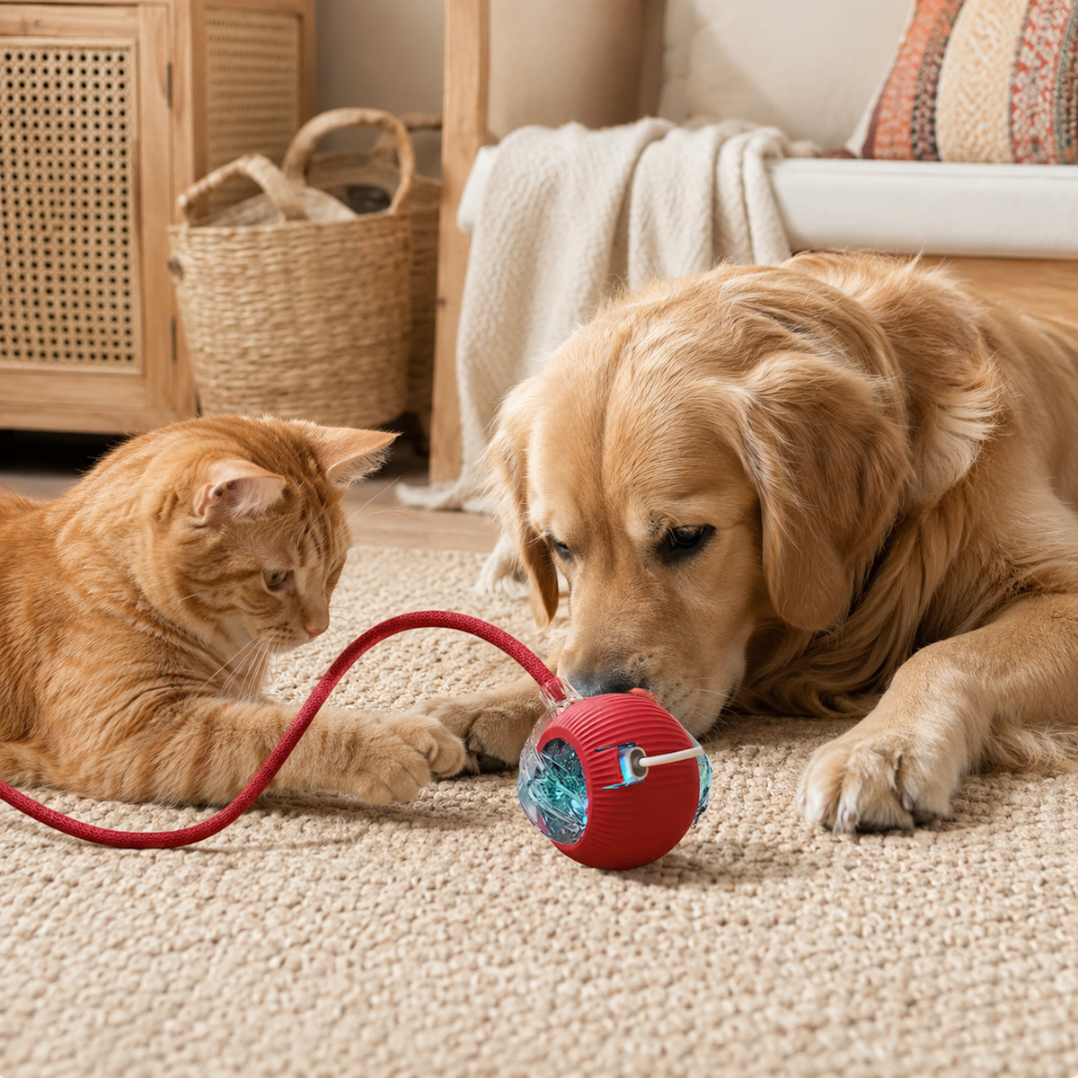Electric Cat Ball — USB Rechargeable Interactive Toy by ChewMaya