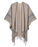 Solid-color tasseled scarf by ChewMaya