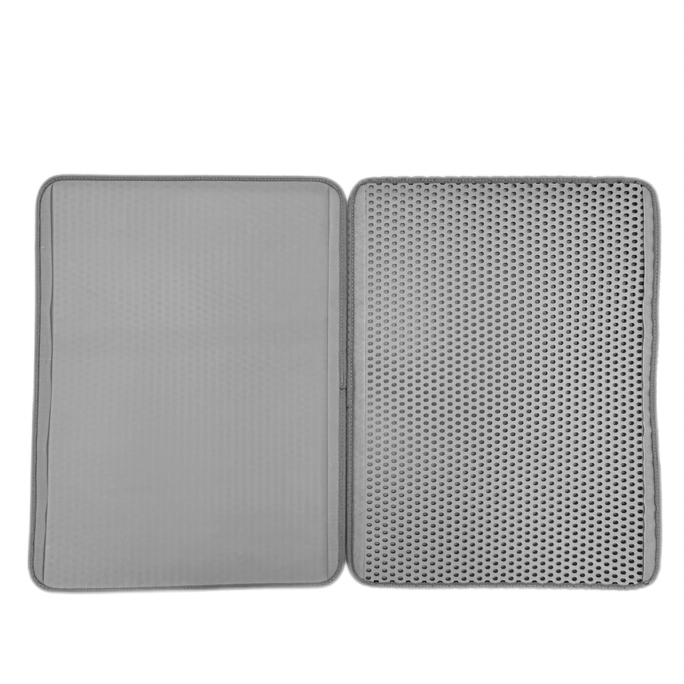 Double-layer cat litter-trapping mat shown from another product view
