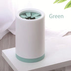 Manual dog paw-cleaning cup shown from another angle