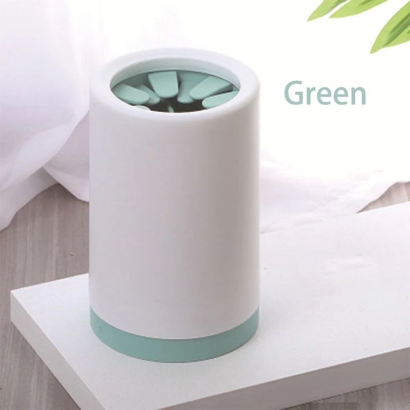 Manual dog paw-cleaning cup shown from another angle