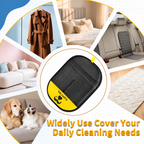 Reusable electrostatic pet hair removal glove for everyday cleaning on clothing, bedding, car seats, rugs, and furniture
