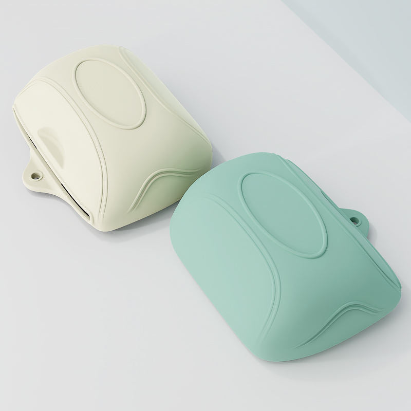 Magnetic silicone dog treat pouch shown from another angle