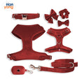 ChewMaya Walk Bundle in Himalayan Red with harness, leash, treat pouch, and waste-bag holder