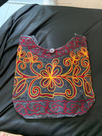 Black Ember Embroidered Hobo Bag product photo 1