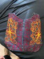 Black Ember Embroidered Hobo Bag product photo 2