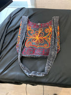Black Ember Embroidered Hobo Bag product photo 3