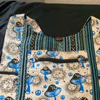 Celestial Mushroom Woven Hobo Bag clean product detail 3