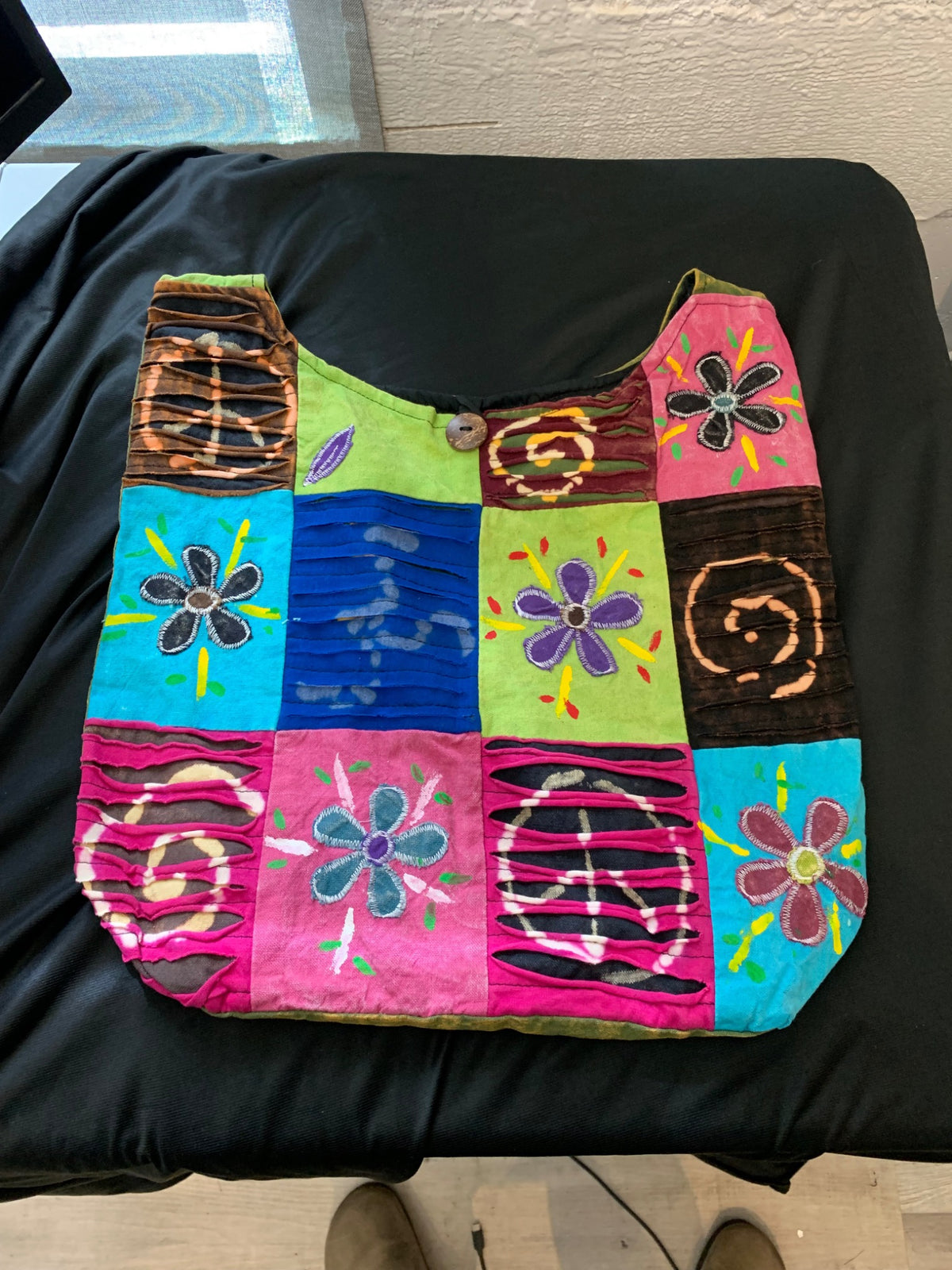 Himalayan Patchwork Flower Hobo Bag product photo 1