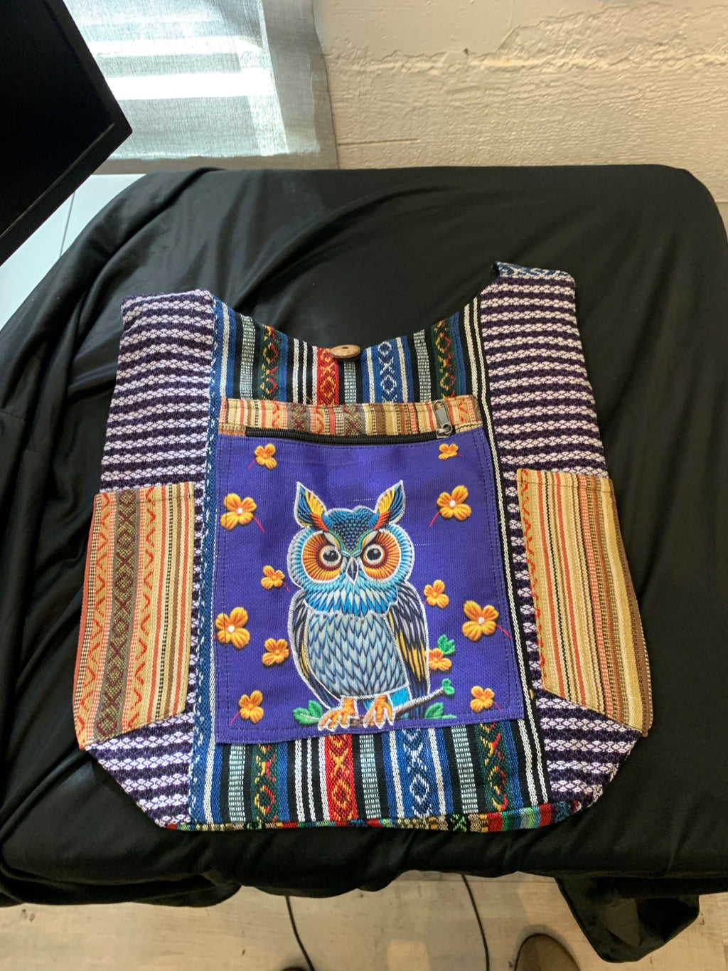 Midnight Owl Woven Hobo Bag product photo 1