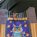 Midnight Owl Woven Hobo Bag clean product detail 3