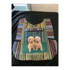 Himalayan Twin Pups Woven Hobo Bag clean product detail 1