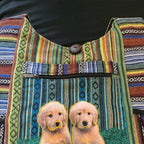 Himalayan Twin Pups Woven Hobo Bag clean product detail 3