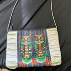 Twin Owl Woven Crossbody Bag clean product detail 4