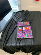 Purple Wildflower Cutwork Crossbody Bag product photo 1