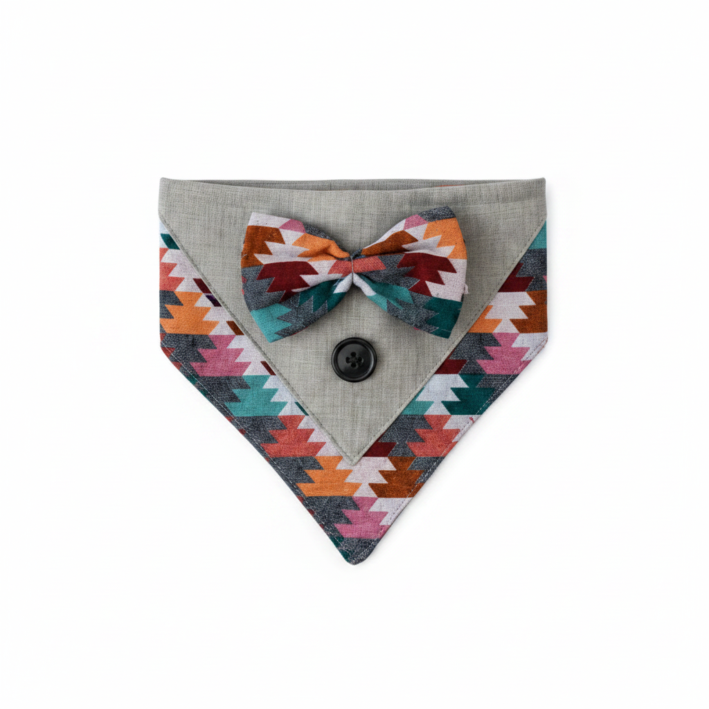 Dhaka Bandana Product Shot - Corgi Match