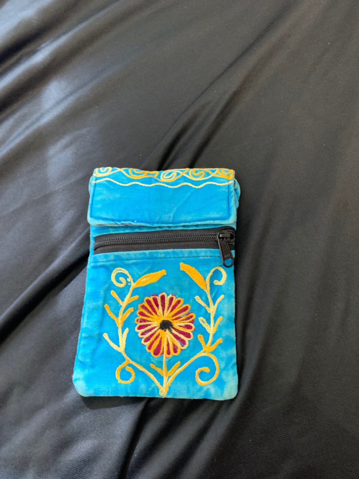 Earth Divas Turquoise Flower Mini Crossbody Bag product photo 1