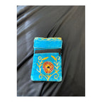 Earth Divas Turquoise Flower Mini Crossbody Bag clean product view